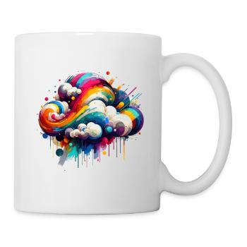 Colorful colorful cloud - Mug - white - Right