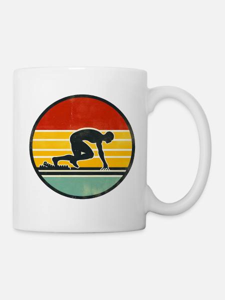 Sprinter - Track And Field 2 - Tasse - Weiß