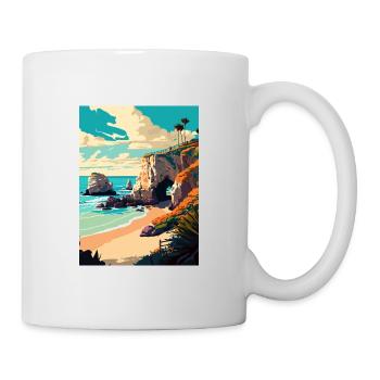 El Matador California Cali Vintage Reiseposter - Tasse - Weiß - Rechts