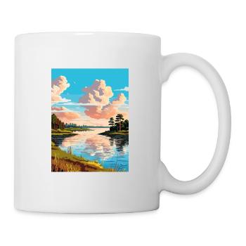 Toledo Bend Reservoir Texas Vintage Travel Poster - Mug - white - Right