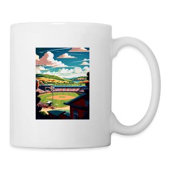 Cooperstown New York State Vintage Travel Poster - Mug - white - Right