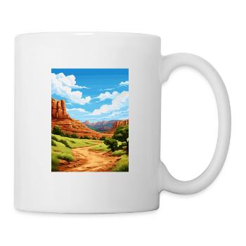 East Canyon State Park Utah Affiche de voyage Vintage - Mug blanc - blanc - Droite