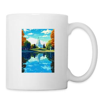 Washington Dc Vereinigte Staaten Vintage Reiseposter - Tasse - Weiß - Rechts
