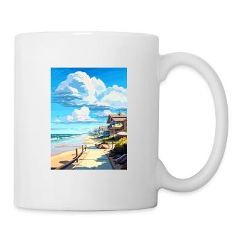 Affiche de voyage Vintage de Salt Creek Beach en Californie - Mug blanc - blanc - Droite