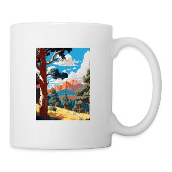 Coconino National Forest Arizona Reiseposter - Tasse - Weiß - Rechts