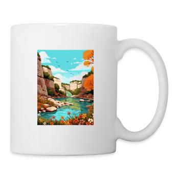 Guadalupe River State Park Texas Travel Poster - Mug - white - Right