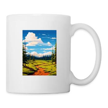 Parc national de Fishlake Utah Vintage affiche de voyage - Mug blanc - blanc - Droite
