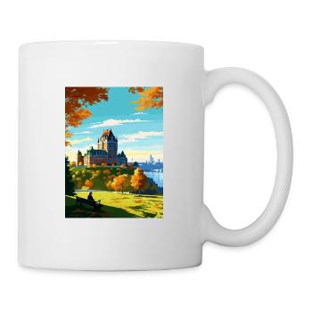 Affiche de voyage Fairmont Le Château Frontenac - Mug blanc - blanc - Droite