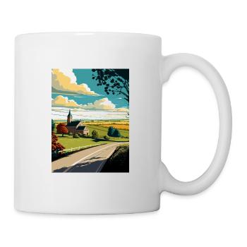 Lancaster County Pennsylvania Reiseposter - Tasse - Weiß - Rechts