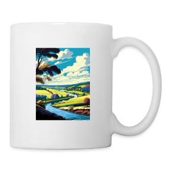 Brandywine Valley Pennsylvania Travel Poster - Mug - white - Right