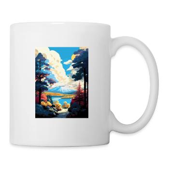 Pocono Mountains Pennsylvania Travel Poster - Mug - white - Right