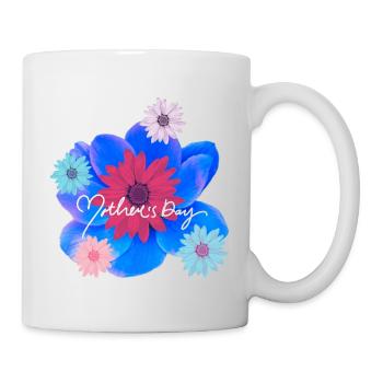 Muttertag's Blumen - Tasse - Weiß - Rechts