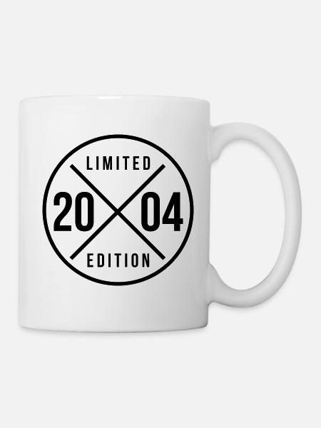 2004 Limited Edition Geburtstagsshirt - Tasse - Weiß