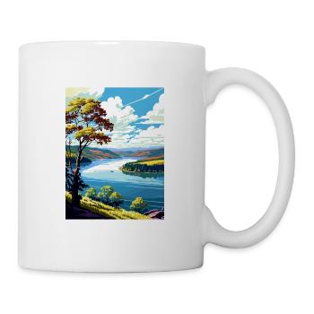 Raystown Lake Pennsylvania Vintage Reiseposter - Tasse - Weiß - Rechts