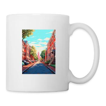 Philadelphia Pennsylvania Vintage Travel Poster - Mug - white - Right