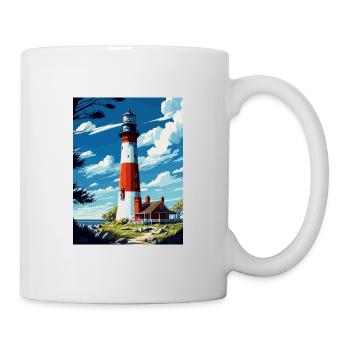Long Island New York State Vintage Travel Poster - Mug - white - Right