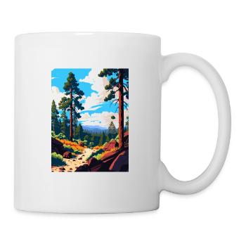 Cleveland National Forest Vintage Reiseposter - Tasse - Weiß - Rechts