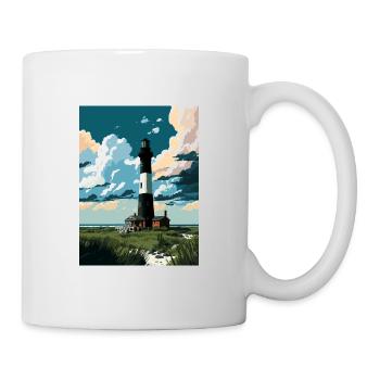 Fire Island New York State Vintage Travel Poster - Mug - white - Right