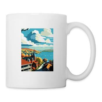 Canandaigua New York State Vintage Travel Poster - Mug - white - Right