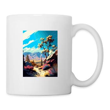 Los Padres National Forest Vintage Reiseposter - Tasse - Weiß - Rechts