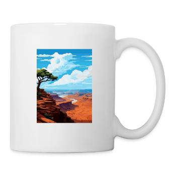 Dead Horse State Park Utah Vintage affiche de voyage - Mug blanc - blanc - Droite