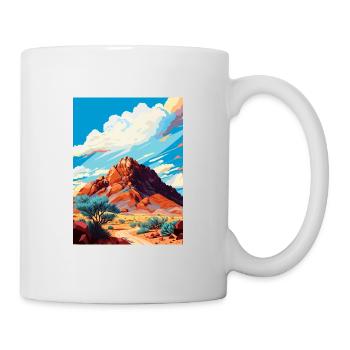 Camelback Mountain Arizona Vintage Travel Poster - Mug - white - Right