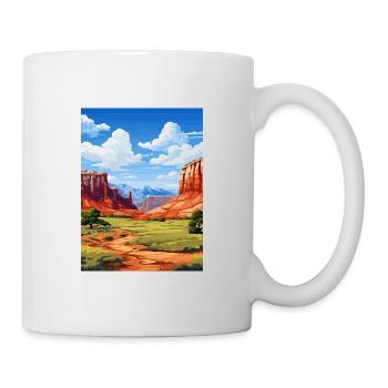Capitol Reef National Park Vintage Reiseposter - Tasse - Weiß - Rechts