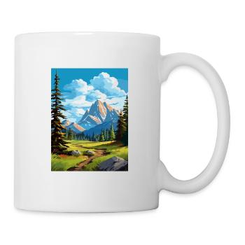 Parc national de Banff Canada Affiche de voyage Vintage - Mug blanc - blanc - Droite