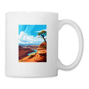 Dead Horse State Park Utah Vintage affiche de voyage - Mug blanc - blanc - Droite