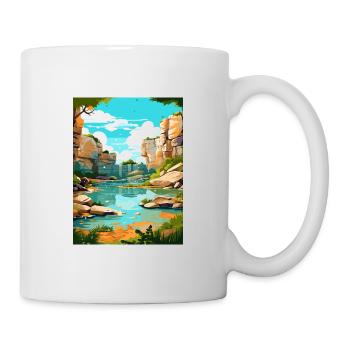 Parc d’État de Mckinney Falls, Texas Affiche de voyage - Mug blanc - blanc - Droite