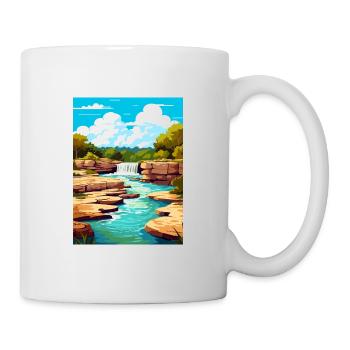 Parc d’État de Mckinney Falls, Texas Affiche de voyage - Mug blanc - blanc - Droite