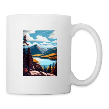 The Adirondacks New York State Travel Poster - Mug - white - Right