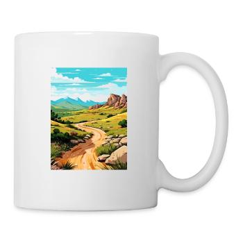 Davis Mountain State Park Texas Reiseposter - Tasse - Weiß - Rechts