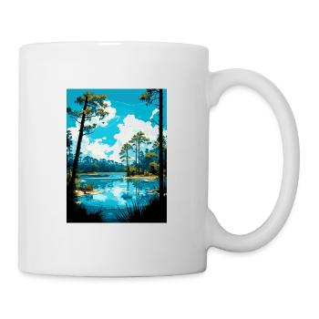 Blue Springs State Park Floride affiche de voyage - Mug blanc - blanc - Droite