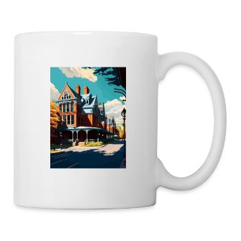 Saratoga Springs New York State Travel Poster - Mug - white - Right