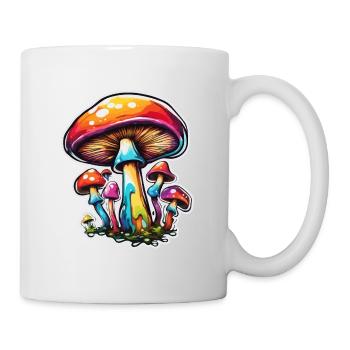 Mushroom / Mushroom / Meadow / Forest / Goa / Psy - Mug - white - Right