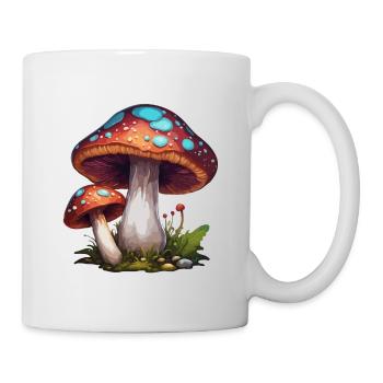 Mushroom / Mushroom / Meadow / Forest / Goa / Psy - Mug - white - Right
