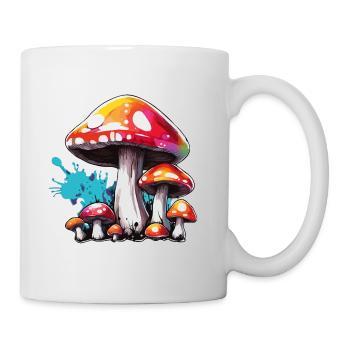 Mushroom / Mushroom / Meadow / Forest / Goa / Psy - Mug - white - Right