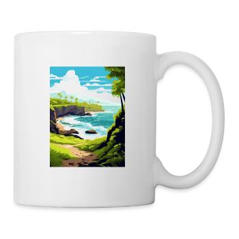 Waianapanapa Hawaï Vintage voyage affiche Souvenir - Mug blanc - blanc - Droite