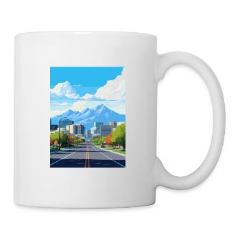 Salt Lake Utah Vintage voyage affiche WPA Souvenir - Mug blanc - blanc - Droite