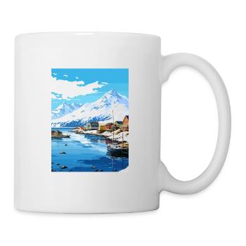 Dutch Harbor Alaska Vintage voyage affiche Souvenir - Mug blanc - blanc - Droite