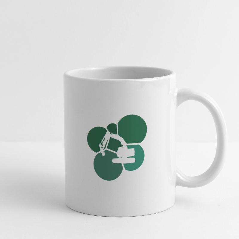 Chantier de construction Ouvrier de construction Chantier de construction Mug blanc