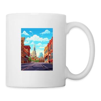 Nashville Tennessee Vintage voyage affiche Souvenir - Mug blanc - blanc - Droite