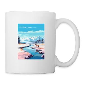 Alaska Vereinigte Staaten Vintage Reiseposter WPA Kunst - Tasse - Weiß - Rechts