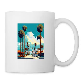 Santa Ana Kalifornien Vintage Reiseposter WPA Kunst - Tasse - Weiß - Rechts