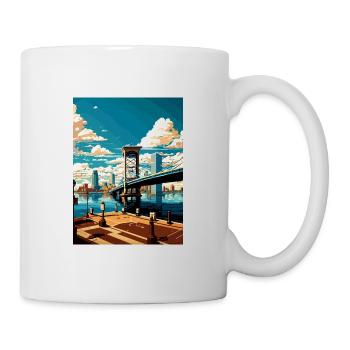 Jacksonville Florida Vintage Travel Poster WPA Art - Mug - white - Right