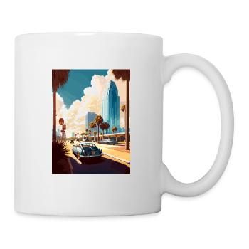 Jacksonville Florida Vintage Travel Poster WPA Art - Mug - white - Right