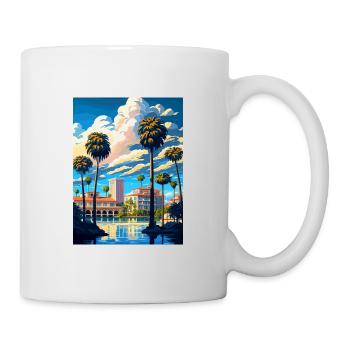 Riverside California Vintage Reiseposter WPA Kunst - Tasse - Weiß - Rechts