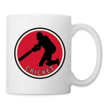 Pitcher Cricketmannschaft Cricket - Tasse - Weiß - Rechts