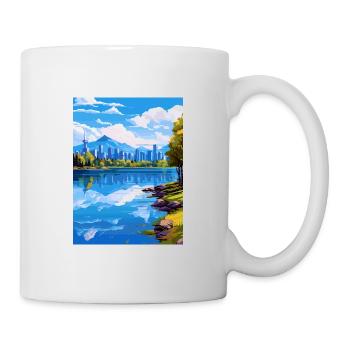 Vancouver Canada Vintage voyage affiche Souvenir - Mug blanc - blanc - Droite